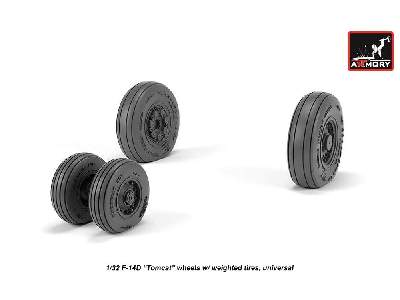F-14 Tomcat Late Type Wheels W/ Weighted Tires - image 4