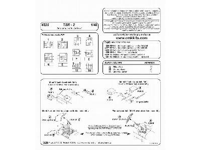 TSR-2 Airbrakes set  fot Airfix kit 1/48 - image 2