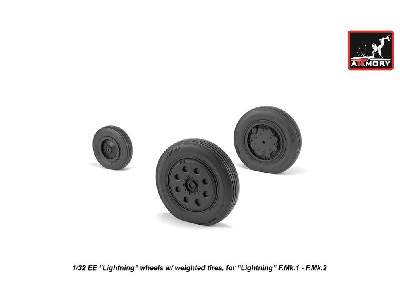 Ee Lightning Wheels W/ Weighted Tires, Early - image 3