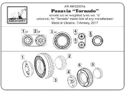 Panavia Tornado Wheels, W/ Tires Type 1 - image 6