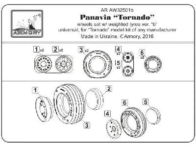 Panavia Tornado Wheels, W/ Tires Type 2 - image 6