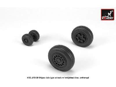 Jas-39 Gripen Wheels W/ Weighted Tires, Late - image 3