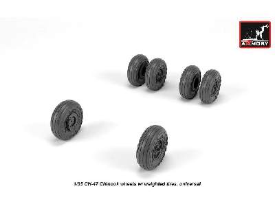 Ch-47 Chinook Wheels W/ Weighted Tires - image 4