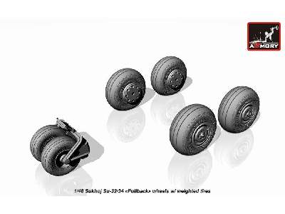 Sukhoj Su-32/34 Wheels W/ Weighted Tires - image 3