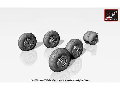 Mikoyan Mig-31 Wheels W/ Weighted Tires - image 3