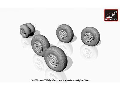 Mikoyan Mig-31 Wheels W/ Weighted Tires - image 4
