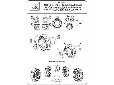 Mikoyan Mig-31 Wheels W/ Weighted Tires - image 6