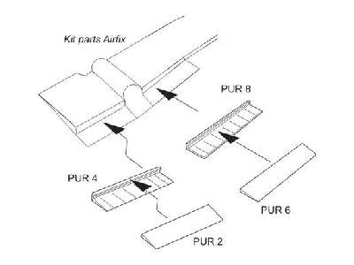 Martin B-57B Landing flaps 1/48 for Airfix kit - image 1