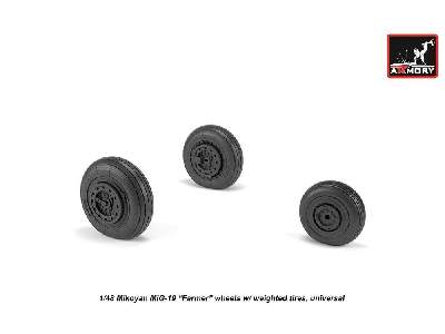 Mikoyan Mig-19 Farmer Wheels W/ Weighted Tires - image 1