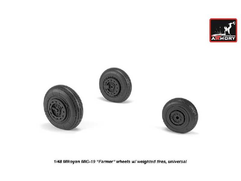 Mikoyan Mig-19 Farmer Wheels W/ Weighted Tires - image 1