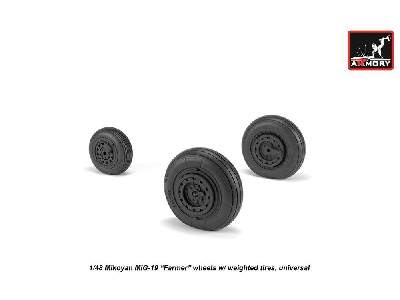Mikoyan Mig-19 Farmer Wheels W/ Weighted Tires - image 3