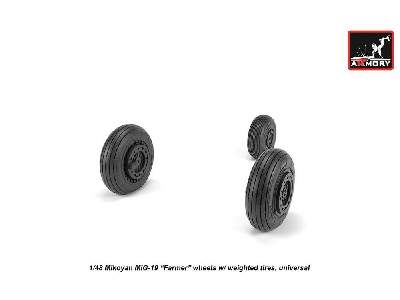 Mikoyan Mig-19 Farmer Wheels W/ Weighted Tires - image 4