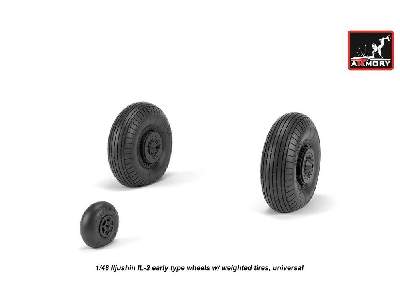 Iljushin Il-2 Bark (Early) Wheels W/ Weighted Tires - image 4