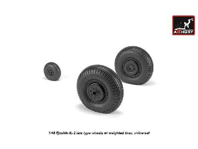 Iljushin Il-2 Bark (Late) Wheels W/ Weighted Tires - image 1