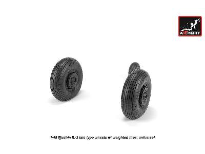 Iljushin Il-2 Bark (Late) Wheels W/ Weighted Tires - image 2