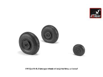 Iljushin Il-2 Bark (Late) Wheels W/ Weighted Tires - image 3