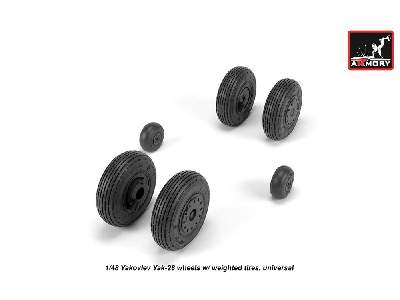 Yak-28 Wheels W/ Weighted Tires - image 1