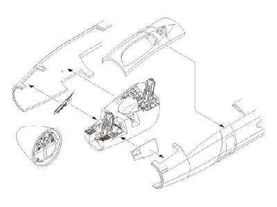 Canberra PR.9  Interior set 1/48 for Airfix kit - image 1