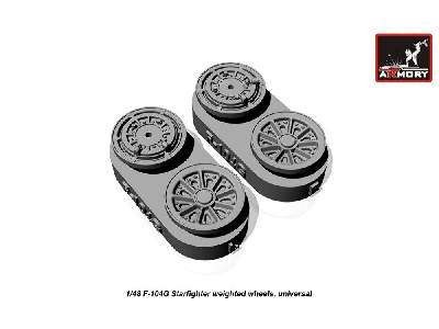 F-104g Starfighter Wheels (W/ Optional Nose Wheels) - image 3