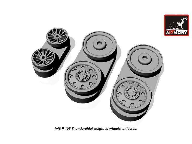 F-105 Thunderchief Wheels, Weighted - image 1