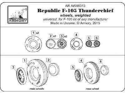 F-105 Thunderchief Wheels, Weighted - image 6