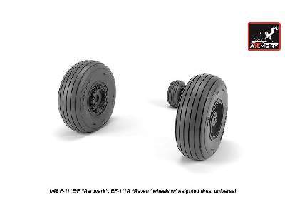 F-111 Aardvark Late Type Wheels W/ Weighted Tires - image 2