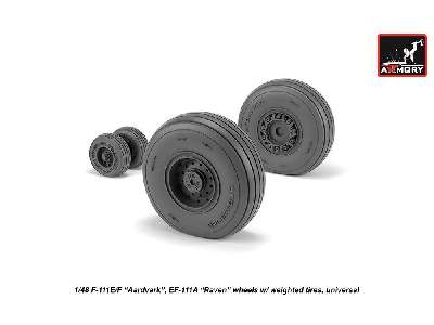 F-111 Aardvark Late Type Wheels W/ Weighted Tires - image 3