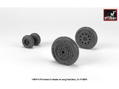 F-4 Phantom-ii Wheels W/ Weighted Tires, Early - image 3