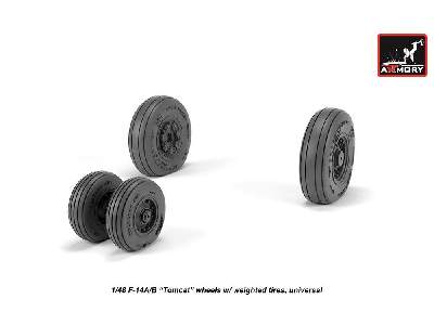 F-14 Tomcat Early Type Wheels W/ Weighted Tires - image 4