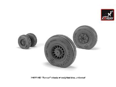 F-14 Tomcat Late Type Wheels W/ Weighted Tires - image 3