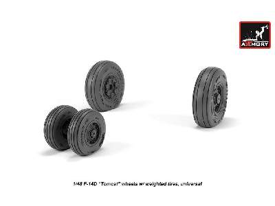 F-14 Tomcat Late Type Wheels W/ Weighted Tires - image 4