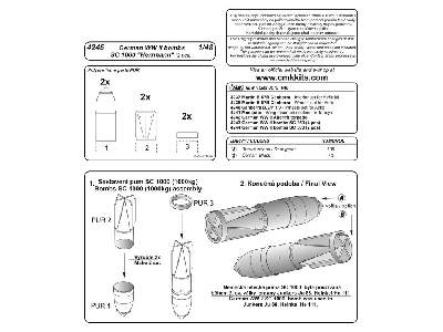 German WW II bombs SC 1000 Herrmann (2 pcs) - image 2