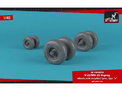 Ov-22 Osprey Wheels W/ Weighted Tires Type A - image 3