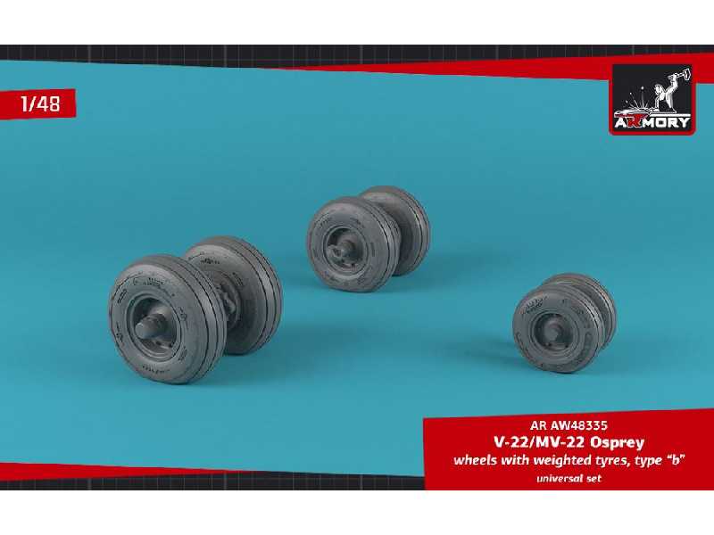 Ov-22 Osprey Wheels W/ Weighted Tires Type B - image 1