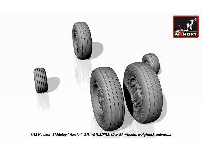 Hawker-siddeley Harrier Gr.1/Gr.3/Frs.1/Av-8a Wheels, Weighted - image 4