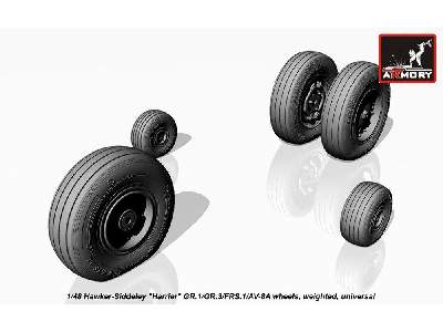 Hawker-siddeley Harrier Gr.1/Gr.3/Frs.1/Av-8a Wheels, Weighted - image 5