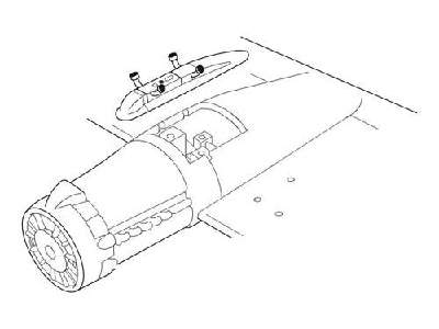 Junkers Ju 88A  Wing rack for torpedo LTF 5b 1/48  for Dragon ki - image 1