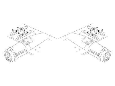 Junkers Ju 88A  Wings racks 1/48 (4 pcs.) - image 1