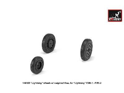 Ee Lightning-ii Wheels W/ Weighted Tires, Early - image 2