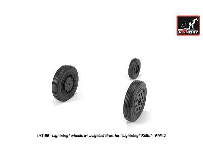 Ee Lightning-ii Wheels W/ Weighted Tires, Early - image 4