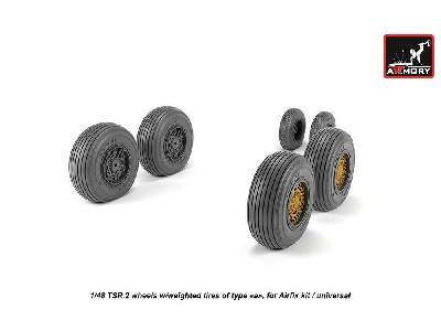 Bac Tsr.2 Wheels W/ Weighted Tires, Type A - image 2