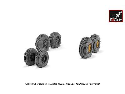 Bac Tsr.2 Wheels W/ Weighted Tires, Type B - image 4