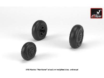 Hawker Hurricane Wheels W/ Weighted Tires - image 2