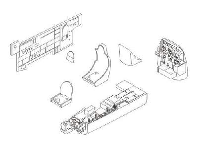 Junkers Ju 88A  Interior set - for B-stand position with two MG  - image 1