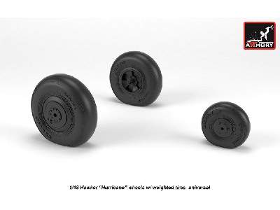 Hawker Hurricane Wheels W/ Weighted Tires - image 3