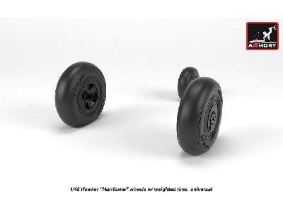 Hawker Hurricane Wheels W/ Weighted Tires - image 4