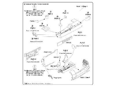 Junkers Ju 88A  Interior set - for B-stand position with two MG  - image 2