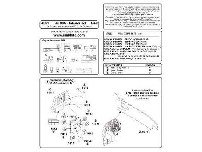 Junkers Ju 88A  Interior set - for B-stand position with two MG  - image 3