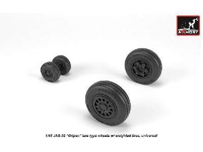 Jas-39 Gripen Wheels W/ Weighted Tires, Late - image 3