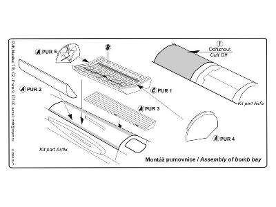 Canberra PR Mk. 9  Bomb bay 1/48 for Airfix - image 2